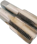 Close-up of M24 X 2mm Tap And Die Set HSS Pro Grade Taper and Plug, showing threading details on metal tap tools.