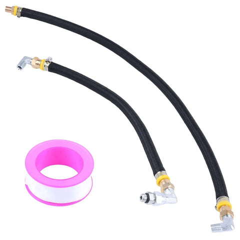 Premium Fuel Line Kit For 6.9L 7.3L IDI Diesel Ford E250 Econoline E350 And F250 F350 Trucks From 1988 To 1994 Full Pipeline Assembly With Lift Pump Connections black hose and fittings with PTFE tape