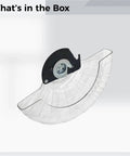 Protective Guard For 10 Inch Miter Saw LS1040N, Clear Transparent Head Shield Replacement 11.4 By 8 Inch, angle view