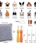 Needle Felting Kit For DIY Craft Lovers Dope 12 Piece Starter Set with felt mat, needles, tools, and animal figure components displayed.