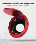 Red Fuel Filler Door Cover Replacement For JK Sahara 2007 2018 Fits Like OEM Tight Seal Easy Install Durable Gas Door For Wrangler Gas Cap Filler Panel