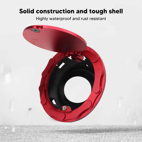 Red Fuel Filler Door Cover Replacement For JK Sahara 2007 2018 Fits Like OEM Tight Seal Easy Install Durable Gas Door For Wrangler Gas Cap Filler Panel