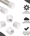 Door Stop Rubber Tip Replacements 0.39 Inch Universal Fit Bumper Tips And Caps For Door Wall Protection Durable Non Scratch