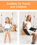 Minimalist Doorway Swing Chair with Heavy Duty Rope for Indoor Outdoor Fun, U Shape Ergonomic Design, kids and adult using