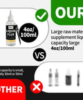 Comparison of Liquid Solder Flux Water Based No Clean Flux for Soldering Electronics in 4oz bottle with competitors