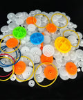 225 Piece Plastic Gear Set Kit For DIY Projects Built For Hobbyists And Makers Including Single Gear Double Reduction Gear