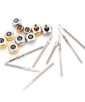 Stainless Steel Watch Crown And Stem Replacement Kit With Multiple Sizes For Easy Repair Pro Grade Parts For Watchmakers And DIY Enthusiasts