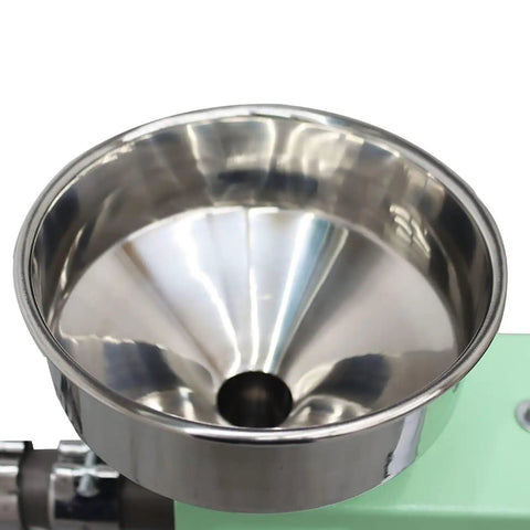 Stainless steel hopper of Heavy Duty Desktop 3D Printer Filament Maker Machine With Single Screw Extruder and Adjustable Temperature Control.
