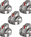 Replacement Stove Knob Kit For Gas Range And Oven Durable Easy Install 5 Pack Compatible With Samsung DG64 00473A 00473B And Related Models Includes NX58H5600SS AA00 AP5917439 PS9606608 3447565