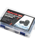 Plastic box of Heavy Duty Waterproof NPT Cable Glands Kit All In One 38 Piece Nylon Strain Relief Connectors for outdoor use
