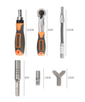 Heavy Duty Ratchet Screwdriver Kit With Magnetic Torx Bits For Quick Home Repair Jobs And TINY Hardware Tasks Perfect DIY Tool For Fastener Work, 13cm