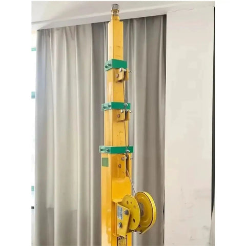 Heavy Duty Manual Telescopic Mast Smooth Glide Push Up Extension Pole For Satellite Antenna Support, aluminum with pulley.
