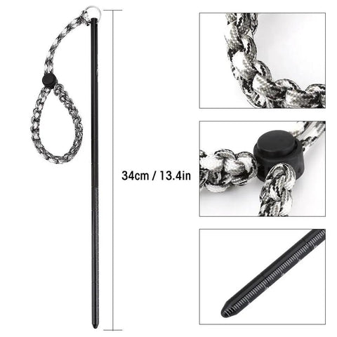 Heavy Duty Diving Pointer Stick For Scuba Signaling Aluminum Alloy Lobster Style Underwater Noise Maker With 7 Strand Parachute Lanyard