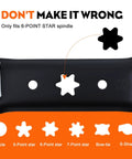 6-point star spindle diagram for 3-Pack High Lift Mower Blades 6-Point Star Set For Cub Cadet ZT1 54 Inch Cutting Deck.