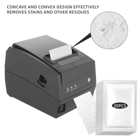 Bill Acceptor Cleaning Cards For Currency Counters And Money Counting Machines 15 Pack Grime Busting Cards being inserted into machine
