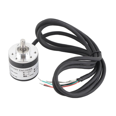 Rock-Solid Magnetoelectric Incremental Encoder For Industrial Automation With 600 PPR, High Precision Sensor, 5V To 24V Operation, Single Phase 600 PPR And 2400 PPR In Two Phase Setup, rotary encoder with cable