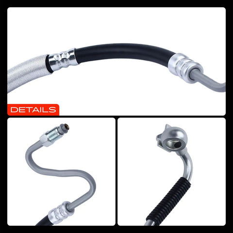 Detailed view of Power Steering Pressure Hose Line Assembly For Toyota Camry Avalon Lexus ES GS 3.5L V6 2005-2012 Pump To Rack With O Ring And Washer