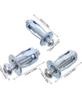 35 Piece Expansion Bolt Kit With Petal Shape Nuts M4 M5 M6 And Hollow Wall Anchors For Quick Easy Install And Strong Fastening In Plasterboard And Iron Skin For Home DIY Projects, metal M4 bolt
