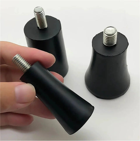 40 Pcs Rubber Adjustable Leveling Feet Set With M6 M8 Screws For Tables And Chairs Anti Shock Floor Protectors No Wobble Grippy Feet