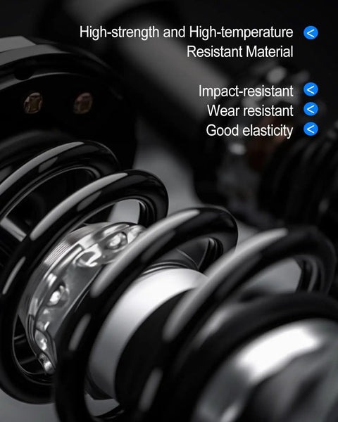 Close-up of high-strength valve spring kit for racing engines, highlighting impact and wear resistance.