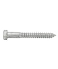 Hot Dipped Galvanized Lag Screw Kit Five Eighth Inch By Six Inch Exterior Use Includes Twenty Five Lag Screws And Twenty Five USS Flat Washers Partial Thread Heavy Duty Commercial Grade A307 ASTM Compliant Ideal For Decks Fences Siding By Fastener Depot
