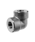 Top Shelf 3/4 Inch 304 Stainless Steel Pipe Elbow Fitting With NPT Female Threads, showing detailed design for high pressure plumbing.