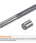 Side view of HARFINGTON carbide chucking reamer, 0.314 in diameter, straight flute, straight shank