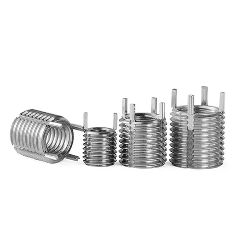 Stainless Steel Threaded Repair Insert Bushing For Damaged Threads In Metal Parts Metric Plug Leg Sleeve Nuts Fits M2 To M16