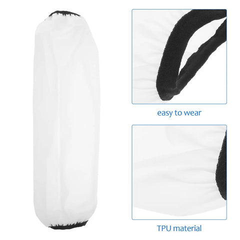 Hardcore Waterproof Arm Sleeves For Everyday Grunt Work Featuring Oil Resistant Thickened Long White Sleeve Covers To Keep Your Forearms Straight Up Spotless For Auto Shops And DIY Tasks