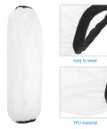 Dont Sweat The Splashes With These Heavy Duty White Waterproof Arm Sleeves Long Oil Resistant Cover For Kitchen Cooking And Garage Work Plus Garden Projects, displaying easy to wear TPU material.
