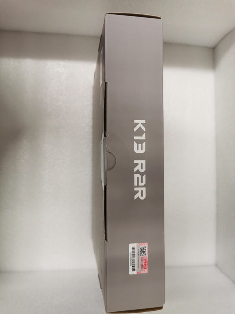Side view of packaging box for R2R Desktop DAC And Headphone Amplifier With 24Bit Precision, showing branding and product code.