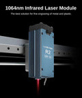 2W 1064 Nanometer Infrared Laser Module Straight Up Precision With Kickass 2000MW Output mounted on a CNC engraver.