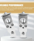 Car A C Expansion Valve For Honda Ford Dodge Ram 80213TF0G01 Metallic Anti Wear Valve Displayed on Stand