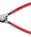 External Circlip Pliers With 45 Degree Angled Tips Heavy Duty Forged Jaws Black Atramentized Finish Plastic Coated Handles