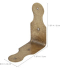 Six Pack L Shaped Brass Corner Protectors For Jewelry Boxes And Gift Boxes with 0.8mm Brass and Antique Bronze Finish