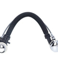 Ziyvural Bathtub Overflow Drainer, 65cm Flexible Pipe with chrome cover and flexible hose, designed for easy installation.