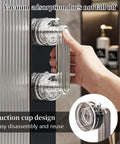 2 Pack Suction Cup Door Handles Punch Free Waterproof Removable Strong Hold for Windows Cabinets Bathrooms Kitchens installed on glass