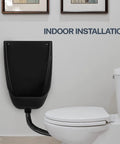 Plastic Urinal For Men Waterless No Splash Indoor Outdoor Use Large Male Urinal With Urine Diverter Black Durable