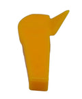 Yellow plastic insert from Tire Changer Insert Kit For Mounting And Demounting, Pro Grade Plastic Duck Head Guard And Rim Edge Protector.