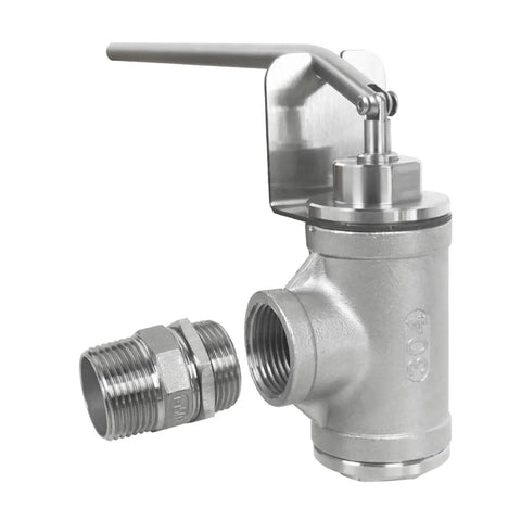Stainless Steel Dripless Honey Bottling Valve With 1 Inch NPT Thread Beekeeping Bottling Equipment For Pails And Extractors