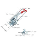 Heavy Duty Galvanized Toggle Latches For Toolbox And Draw Chest With Quick Release Pull Mechanism Offers 2183lbs holding capacity image.