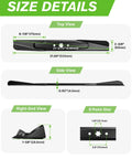 Mulching Lawn Mower Blades For 42 Inch Deck With 6 Point Star Design Replaces 942-04308A 942-04308X diagram dimensions
