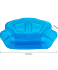 Kick Back On This Hella Comfy Clear Inflatable Sofa Chair For Two Portable Twin Size Air Mattress Couch With No Sweat Setup indoors and outdoors.