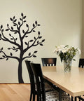 Black Tree Wall Stickers For Living Room And Bedroom Decor Peel And Stick Tree Silhouette Decal for Walls in dining area