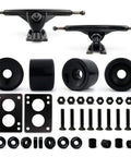 All In One Longboard Skateboard Combo Kit With 70mm Wheels, 7 Inch Aluminum Trucks (180mm Axles), ABEC 7 Bearings, Hardware And Spacers