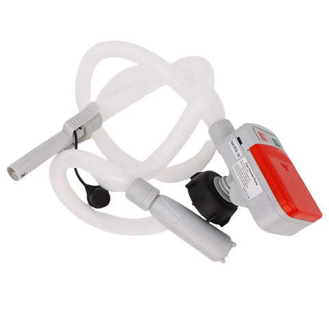 WALFRONT Auto Stop Fuel Pump for Gasoline And Kerosene 3.2 GPM With 51 Inch Hose And Adapters Portable Battery Powered Transfer Pump For Tanks Drums No More Spills Fast Safe Reliable