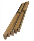 Premium Solid Wood Equalizer Table Slide Set For Pedestals 40 Inch Extension Pair showing smooth glides and sturdy wood construction