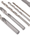 FTVOGUE 28Pc Cr Molybdenum Screw Extractor Kit With Hammer Drill Bits Removes Broken Bolts And Rusty Nuts Fast For Home Garage Auto Repair Pros; silver drill bits