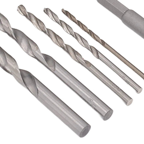FTVOGUE 28Pc Cr Molybdenum Screw Extractor Kit With Hammer Drill Bits Removes Broken Bolts And Rusty Nuts Fast For Home Garage Auto Repair Pros; silver drill bits
