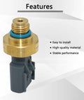 Exhaust Gas Pressure Sensor EGR For Cummins ISX ISM ISC ISL ISB ISF 2.8L 3.8L Fits 2007 2010 Dodge Ram 2500 3500 6.7L And 2011 2018 Ram 2500 3500 OE Part 4928594 Match Durable Build Easy Install brass sensor with gray connector